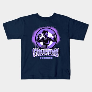 Fighting Goddess | Female Fighter Woman Kids T-Shirt